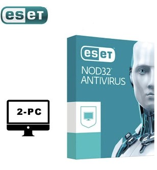 ANTIVIRUS ESET NOD 32 2024  2 X 1  BTS - 2PC |  2023 - 2024