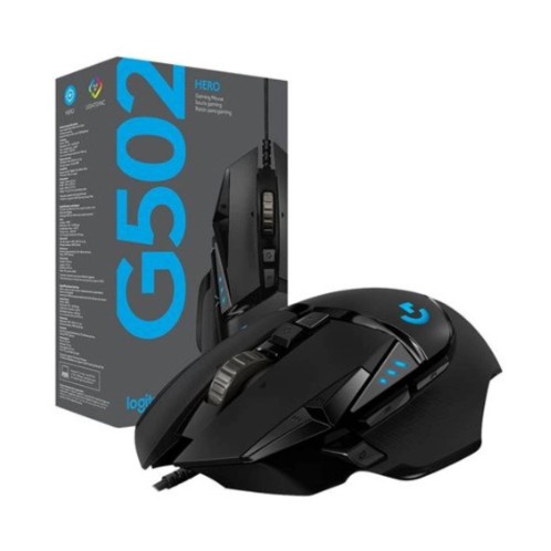 MOUSE GAMING LOGITECH G502 HERO 16,000DPI  | LED-RGB