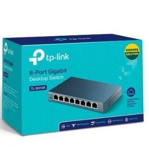 SWITCH TP-LINK DE 8 PUERTOS 10/100/1000 | TL-SG108 GIGA 