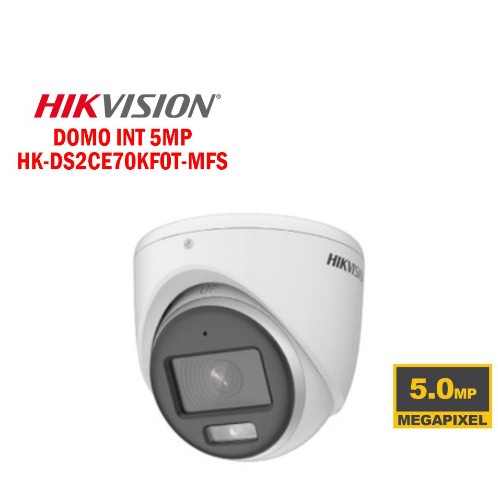 C&Aacute;MARA 5MP DOMO COLOR VU LENTE 2.8MM HIKVISION CON AUDIO 3K | HK-DS2CE70KF0T-MFS