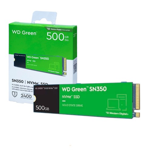 DISCO SOLIDO WESTERN DIGITAL SN350 500GB GREEN NVME |  SSD 