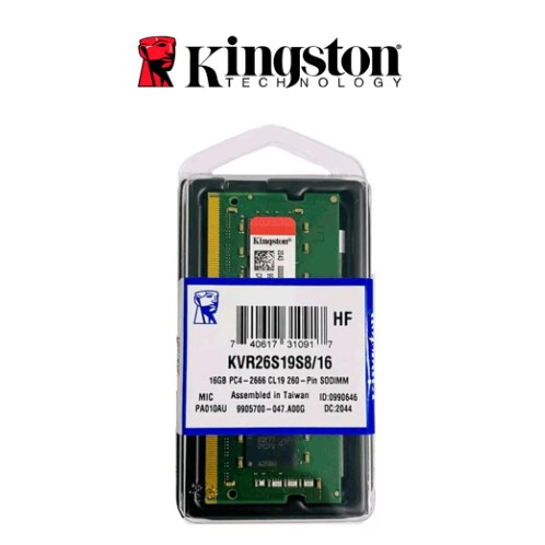 MEMORIA RAM KINGSTON  16GB, DDR4 SODIMM, 2666MHZ | 2.66GHZ