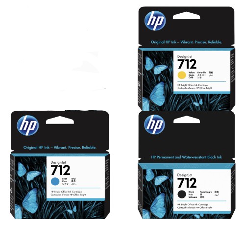 CARTUCHO DE TINTA PARA PLOTTER HP 712A  29ML | CYAN, MAGENTA, YELLOW