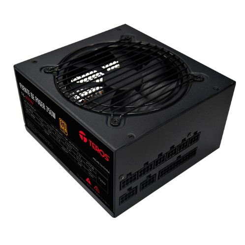 FUENTE CERTIFICADA TEROS TE7175 MODULAR, ATX, 750W, 80 PLUS GOLD, 100V-240VAC
