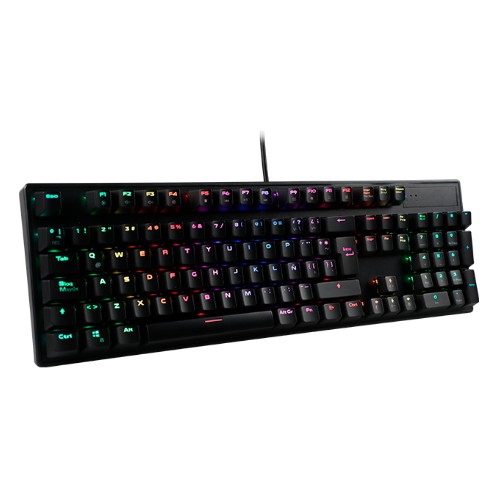 TECLADO GAMER TEROS TE-4152, MEC&Aacute;NICO, MULTIMEDIA, ILUMINACI&Oacute;N RGB, 105 TECLAS, USB