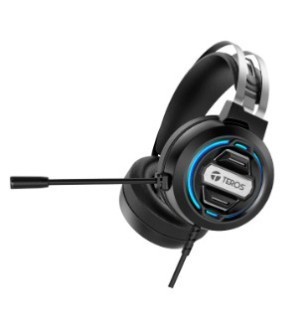 AURICULARES GAMING TEROS TE-8160N EST&Eacute;REO, MICR&Oacute;FONO, CONECTOR  USB Y 3.5MM 