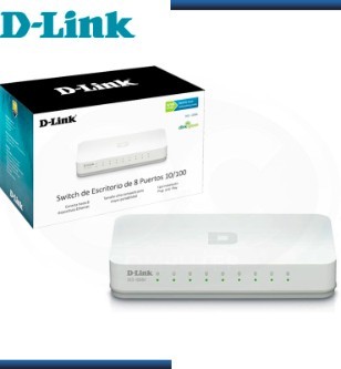 SWITCH D-LINK DGS-1008A, 8 RJ-45 10/100/1000 MBPS, MDI/MDIX