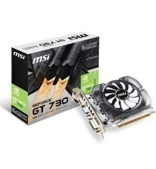 TARJETA VIDEO MSI NVIDIA GEFORCE GT 730, 2GB DDR3 64-BIT, HDMI/DVI/VGA | GT730